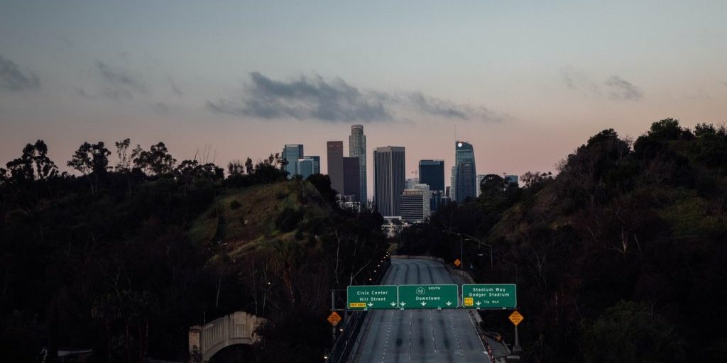2984_stock_empty_la_street_unspalsh Empty Streets of Los Angeles. (Source: NASA).