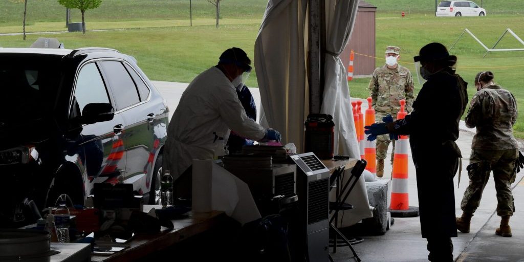 COVID Screening Station https://www.132dwing.ang.af.mil/News/Article-Display/Article/2188411/132d-wing-airmen-provide-covid-19-screening/
